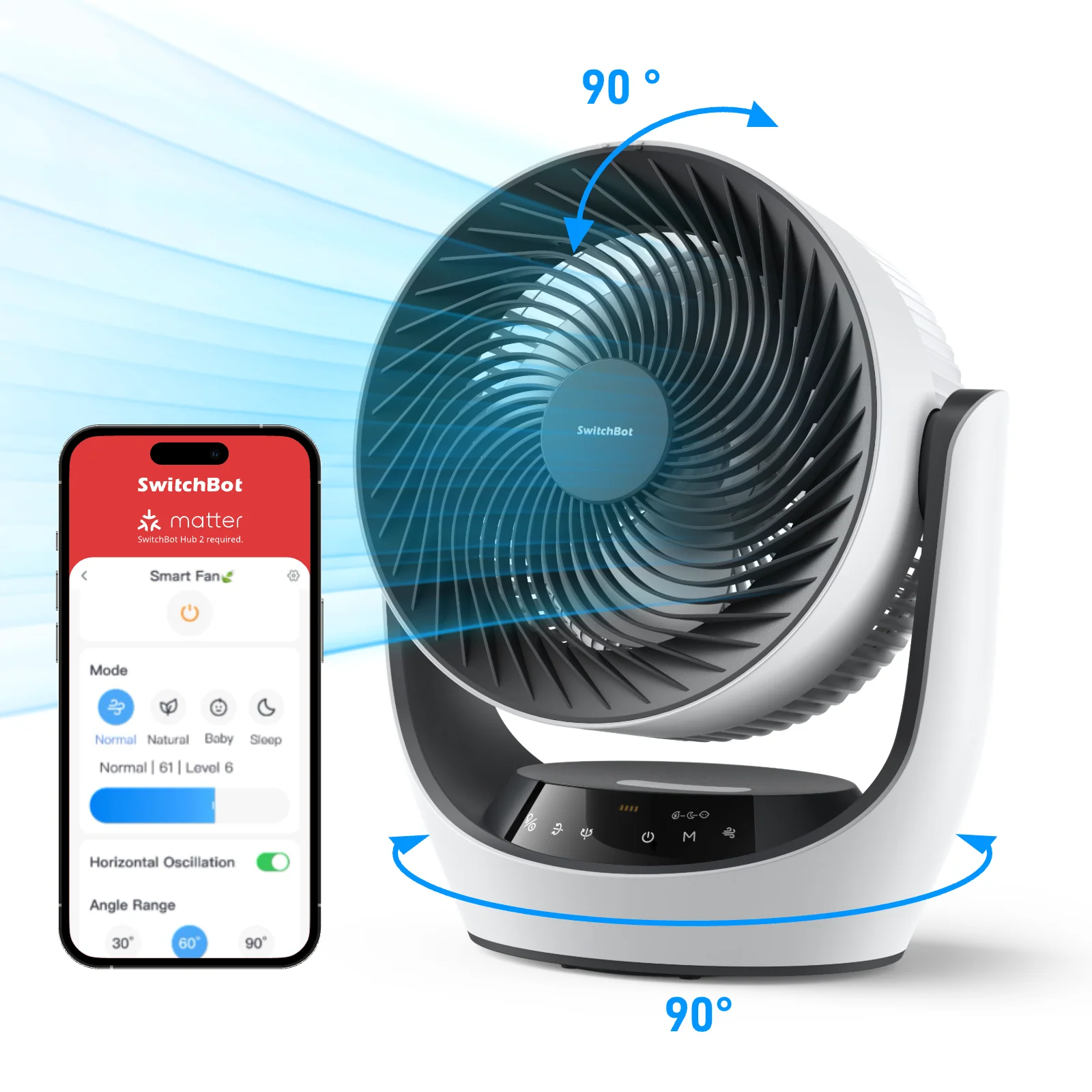 SwitchBot Smart Circulator Fan - Image 2