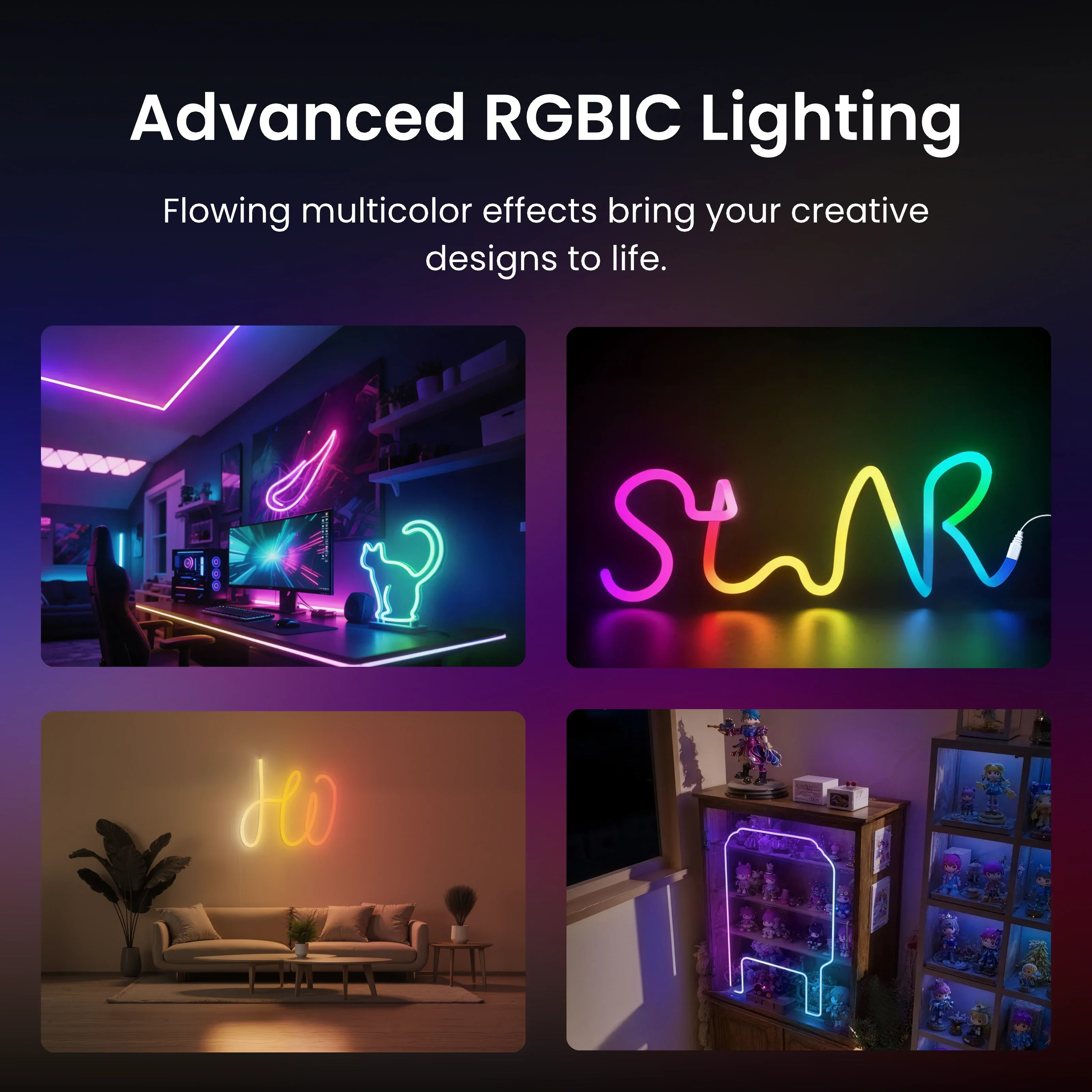 SwitchBot RGBIC Neon Wire Rope Light - Image 4