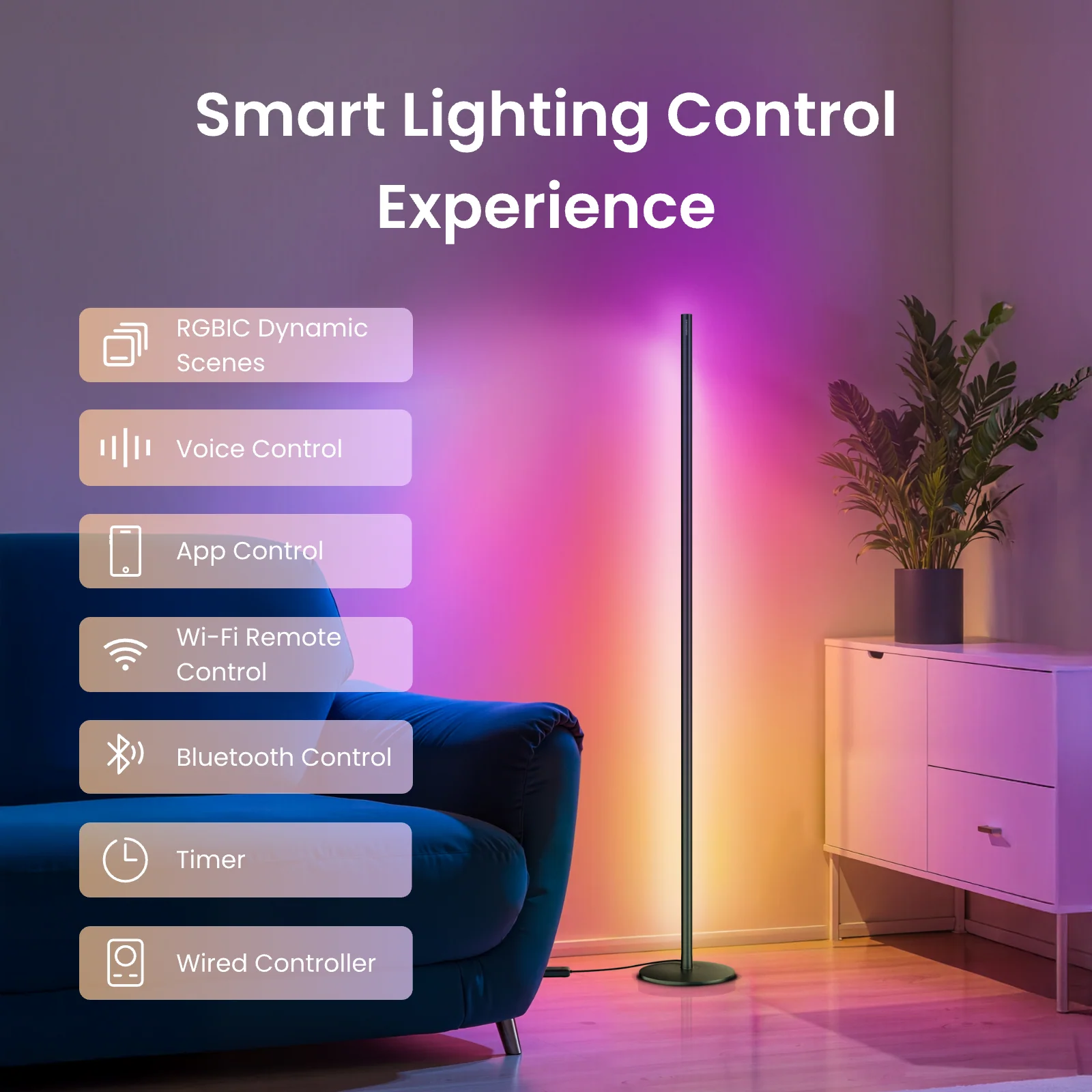 SwitchBot RGBICWW Floor Lamp - Image 7